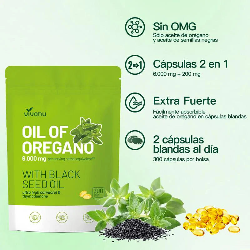 Aceite de Orégano |Suplemento Antioxidante Natural (Edición Limitada)